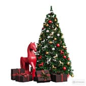 christmas tree and horse 003