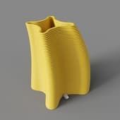 cometa yellow vase