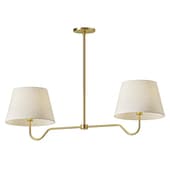 Brass Linear Chandelier Light