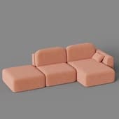 morten modular sofa and pouf