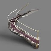 classic staircase with carpet