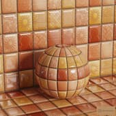 the texture of the tile is sunny