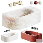 pedra wall-hung basin || pedra washbasins