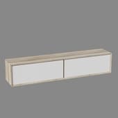 hinged two-door horizontal cabinet glass (glass) 1