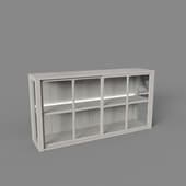 small cabinet with led double illumination, art. 610 led, 1400x725h310, beige