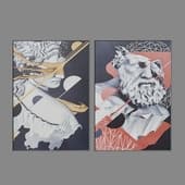 dialma brown db005393 and db005395 wall decor