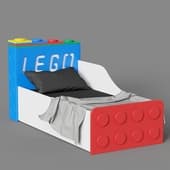 a child's bed with an extra bed