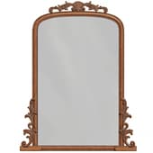 mirror in a classic carved wooden frame zara home