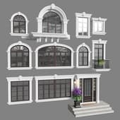 Windows and doors in the style of modern classics