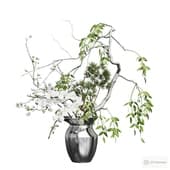 a bouquet in a jug.