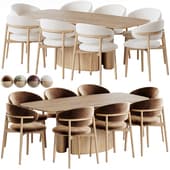 dune and ferrara table and grey chair