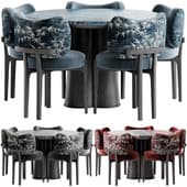 NIKKO Dining Chair and Poli Oak And Honey Onyx