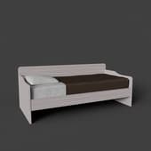 rimini single bed, white, 90x200