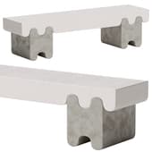 Ossicle Leather Bench