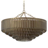 Petalia Wide Brass Chandelier