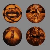 set of round paintings "hope & hall"