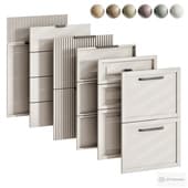 a set of kitchen facades