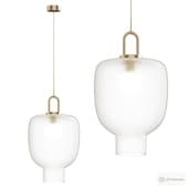 Clear Frosted Glass Pendant Light for Kitchen D