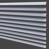 set of decorative wall moldings 110-119