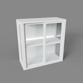 small cabinet with led backlight, art. 310 led, 700x725nx310, white
