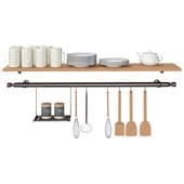 Kitchen decor\ railing\ plates\ seasonings