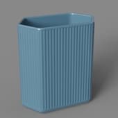a dark blue vase from the edge collection, 20cm tkano
