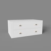section with drawers for wardrobe, art. 391, 1000x460h600h, white