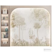 custom-made children's furniture (shelving and decorative arch)