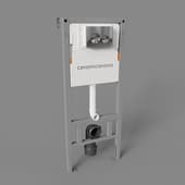 balance toilet installation system with circle flush button,cn121001ch