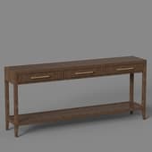 console table with 3 drawers in minimalist style