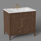 a cabinet under the sink in the minimalist style