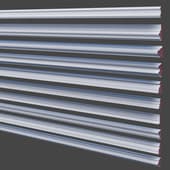 set of decorative wall moldings 150-159