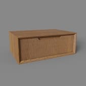 hanging bedside table velvet 1 drawer oak chestnut matt