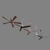 three modern fans