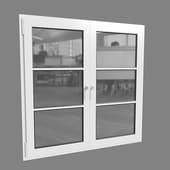 metal-plastic white window 1522 x 1520