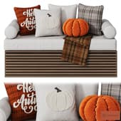 Upholstered Window seat 005 \ Cushions