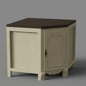 90 cm corner kitchen cabinet in classic style