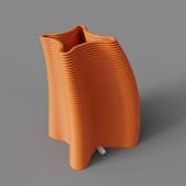 cometa orange vase