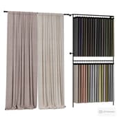 exhibition stands for a fabric / curtain store