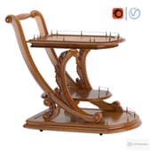 the serving table