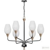 Postmodern glass chandelier