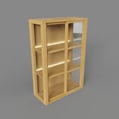 high cabinet with led lighting, art. 316 led, 700 x 1050h x 310