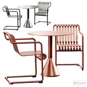 Hay Palissade Cone Table, Chair