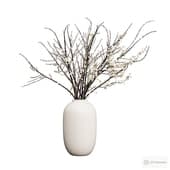 bouquet of cherry blossoms in a vase