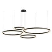 corona horizontal hanging led chandelier rings 40 60 80 100 cm