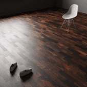 the wood of the board is dark