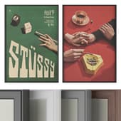 set of "stussy" posters