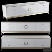 Homary Tile Modern White TV Stand