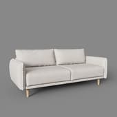 carlota 3-seater beige sofa 210 cm