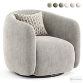 Fresno Leather Swivel Chair